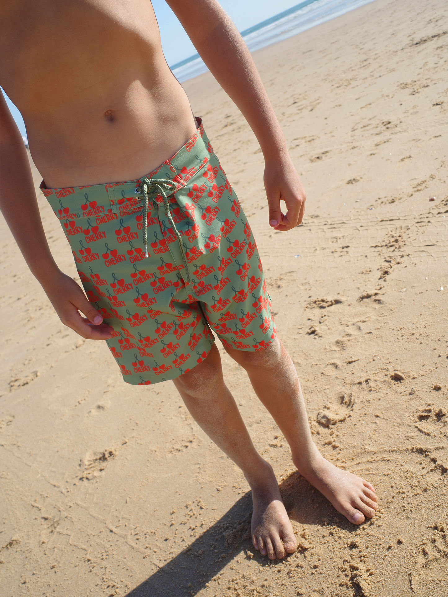 PETER PAN KIDS BOARDSHORTS | CHERRY GREEN