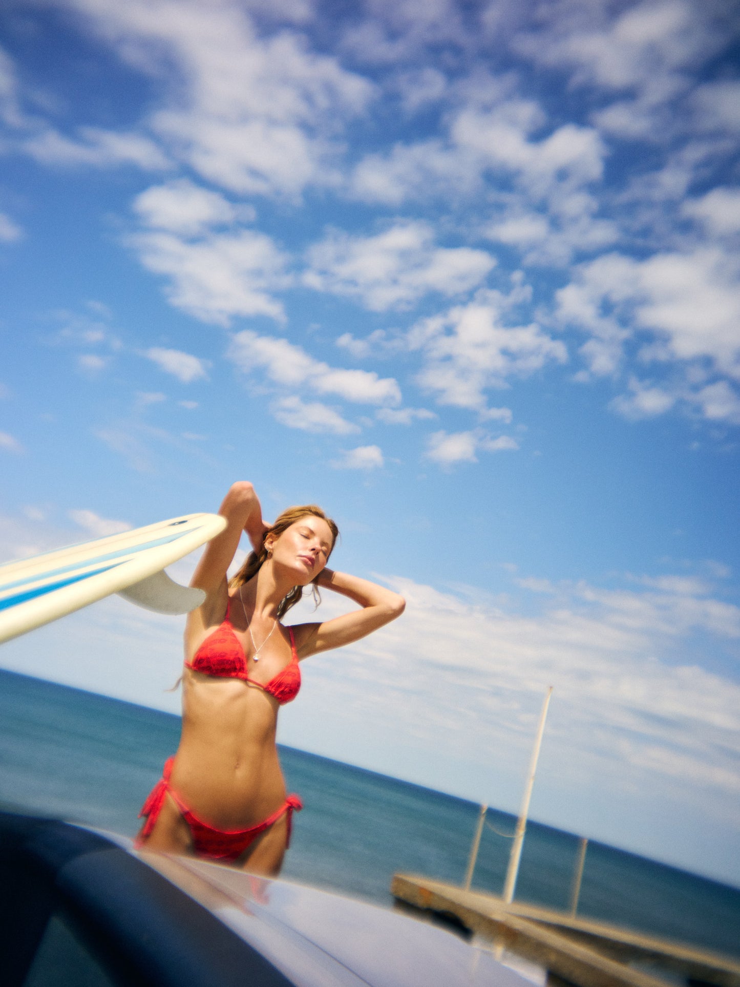 THE MARQUINHA TRIANGLE BEST-SELLER BIKINI | CHERRY SHINE