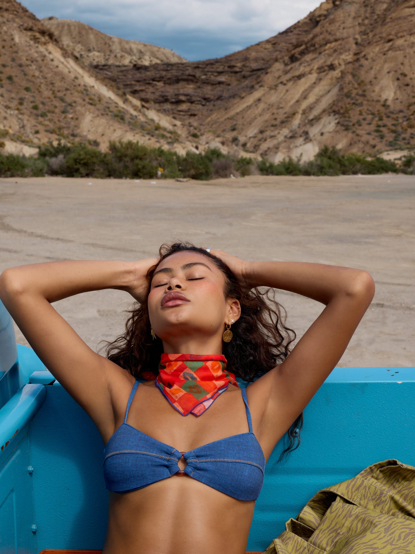 TEXAS LOW-WAISTED BIKINI | BLUE DENIM